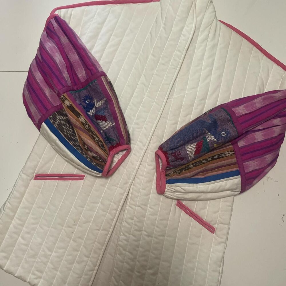 White Boho Quilted Jacket